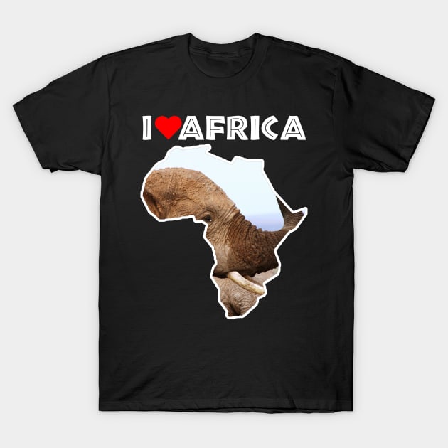 I Love Africa Elephant Scents T-Shirt by PathblazerStudios